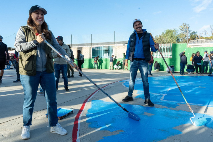 Vecinas y vecinos rescatan espacios públicos a través del Tequio