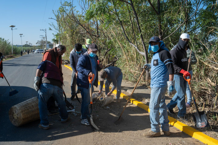 Vecinas y vecinos de Cinco Señores transforman su entorno a través del tequio
