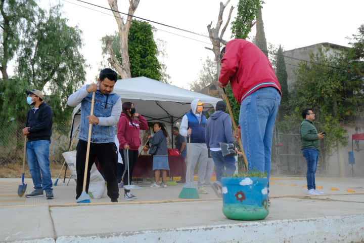 Rescatan espacios públicos en beneficio de vecinas y vecinos de Oaxaca de Juárez