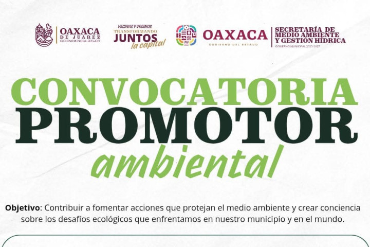 Busca el Municipio de Oaxaca de Juárez a Promotores Ambientales