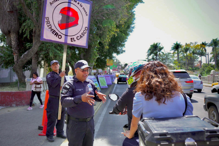 Inicia campaña de sensibilización sobre el uso correcto del casco en motociclistas