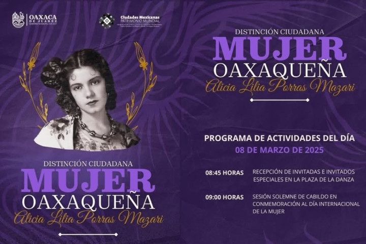 Mujeres oaxaqueñas serán galardonadas en Sesión Solemne de Cabildo