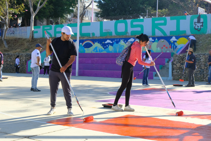 Tequio Vecinal en el Fraccionamiento Ríos, se traduce en acciones de embellecimiento y un entorno más seguro