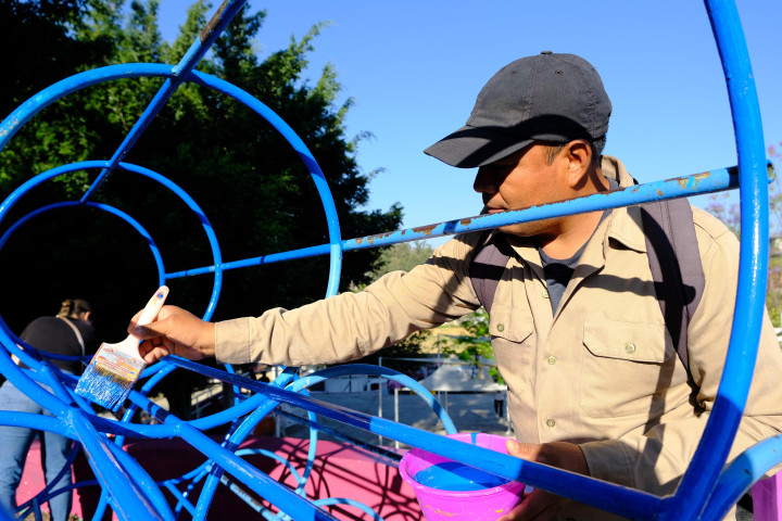 Tequio Vecinal en el Fraccionamiento Ríos, se traduce en acciones de embellecimiento y un entorno más seguro