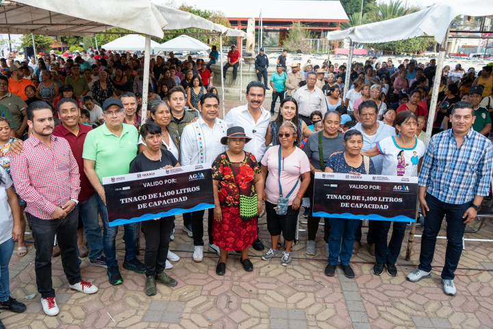 San Juan Chapultepec se beneficia con entrega de tinacos Programa “Agua para Todos”