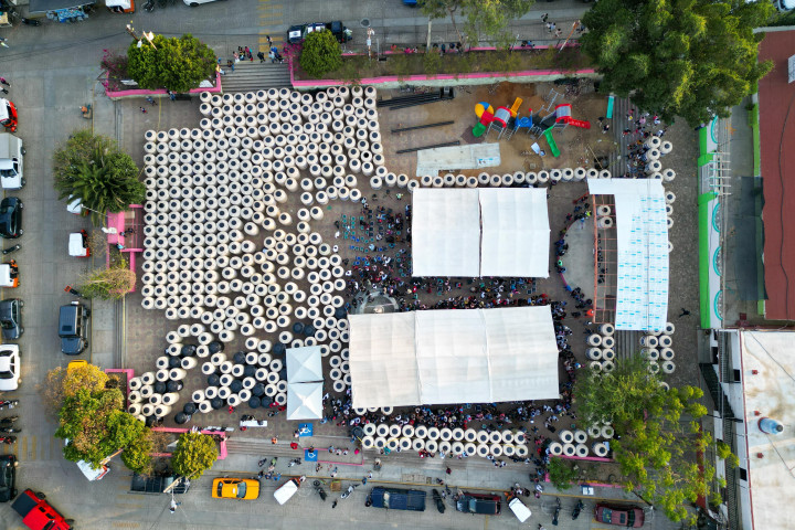 San Juan Chapultepec se beneficia con entrega de tinacos Programa “Agua para Todos”