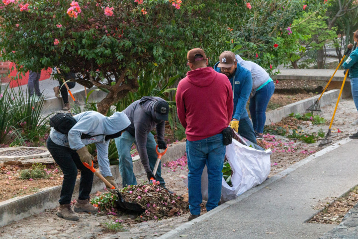 Realizan Tequio Vecinal en la Cuarta Etapa del Infonavit Primero de Mayo