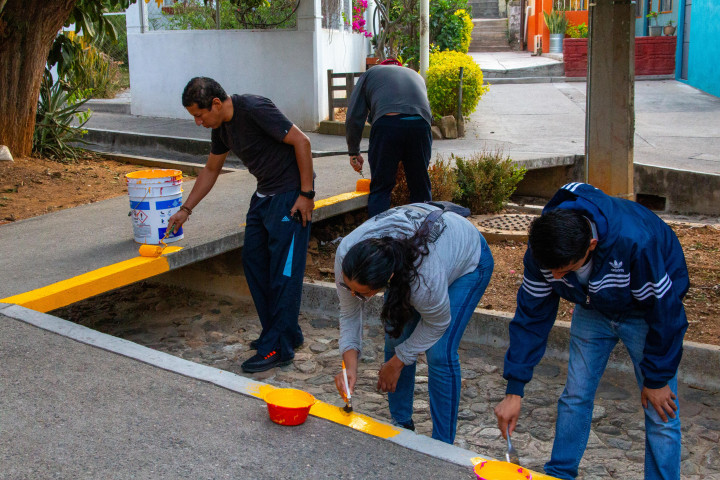 Realizan Tequio Vecinal en la Cuarta Etapa del Infonavit Primero de Mayo