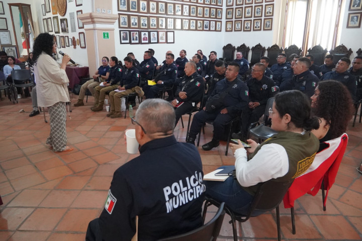 Personal la Secretaría de Seguridad Vecinal recibe capacitación de la Secretaría de Gobernación