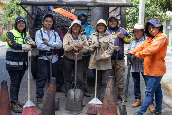 Mega Plan de Bacheo y Reencarpetamiento avanza en Oaxaca de Juárez