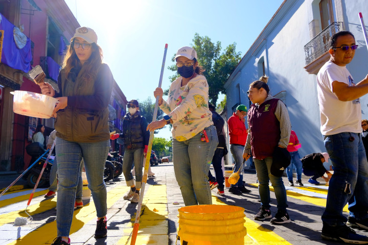 Encabeza Ray Chagoya Tequio vecinal en el Centro Histórico