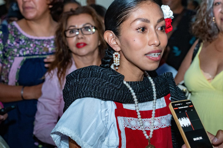 Joselyn Pamela Mendoza Reyes, representante de la Diosa Centéotl 2025 de Oaxaca de Juárez