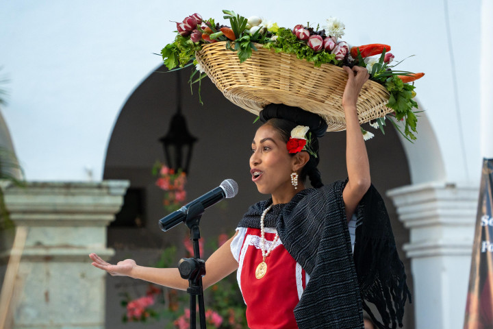 Joselyn Pamela Mendoza Reyes, representante de la Diosa Centéotl 2025 de Oaxaca de Juárez