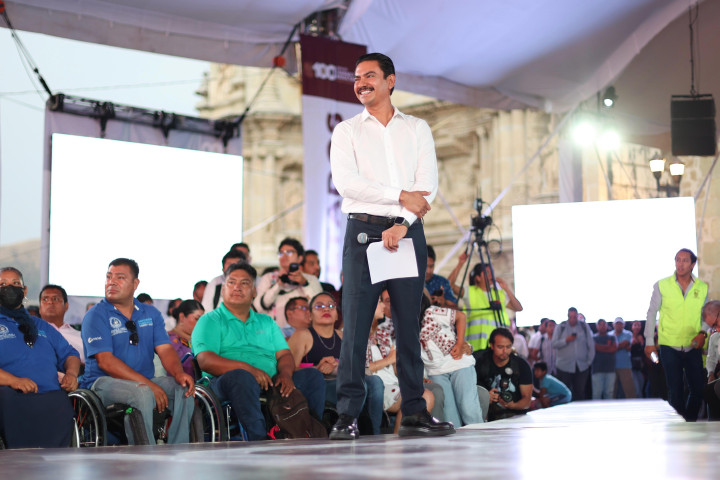 Ray Chagoya sigue la ruta de la transformación de Oaxaca de Juárez en los primeros 100 días de su gobierno