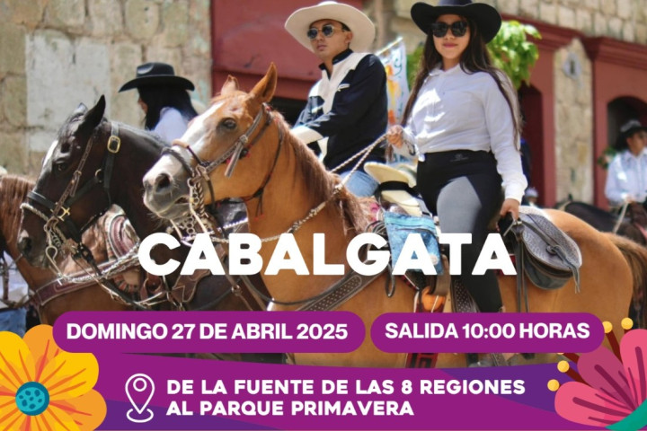 Invita Municipio de Oaxaca de Juárez a sumarse a la cabalgata del Festival Primavera Rodolfo Morales 2025