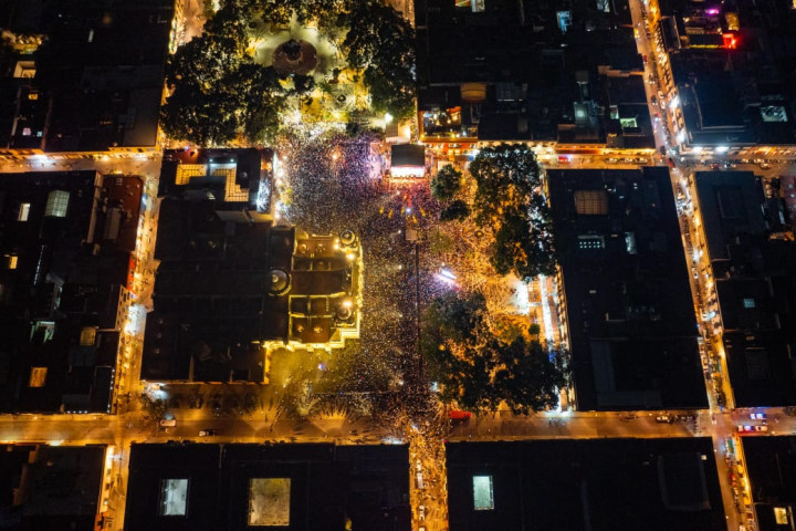 Oaxaca de Juárez celebra con música y alegría su 493 aniversario