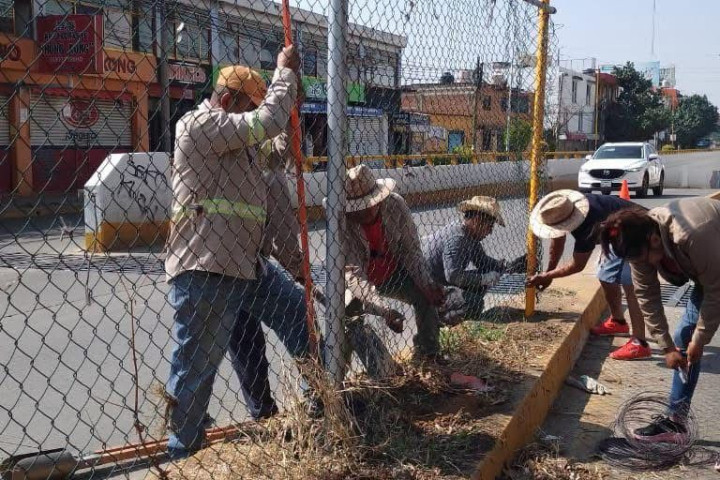 Continúan acciones de mantenimiento urbano en beneficio de las y los capitalinos