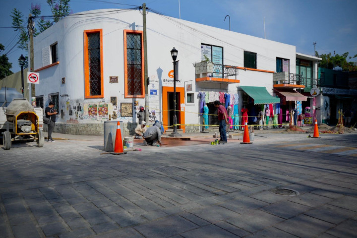 Trabajos nocturnos fortalecen la imagen y funcionalidad del Centro Histórico