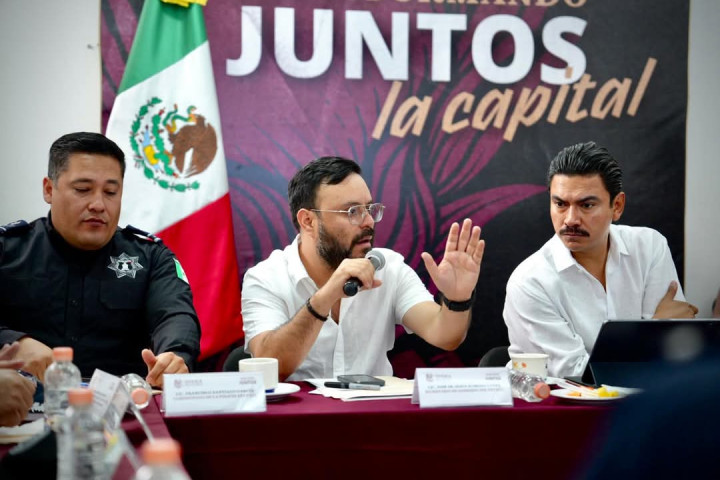 Coordinan acciones para garantizar la seguridad en la capital oaxaqueña