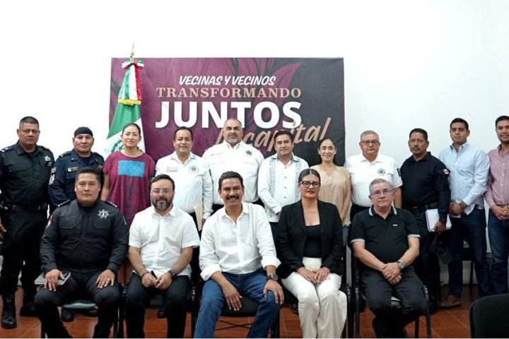 Coordinan acciones para garantizar la seguridad en la capital oaxaqueña