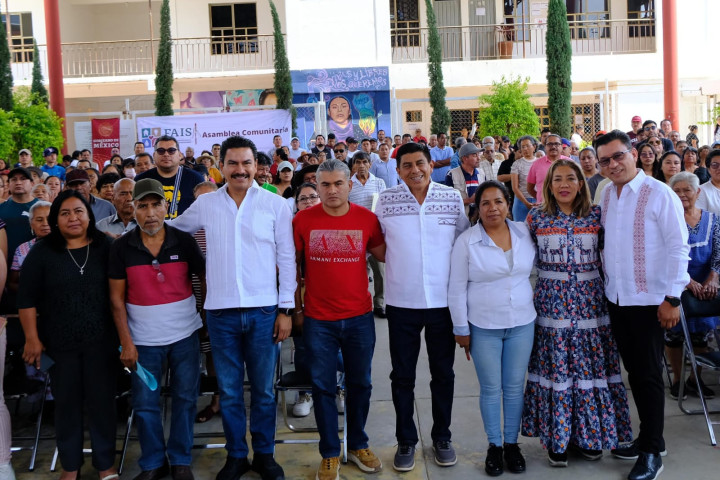 Encabezan Ray Chagoya y Salomón Jara Cruz recorrido por agencias municipales para anunciar inversión histórica