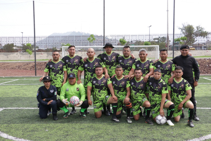 Con cuadrangular de futbol celebran Aniversario del Grupo Urbano de Fuerzas Especiales
