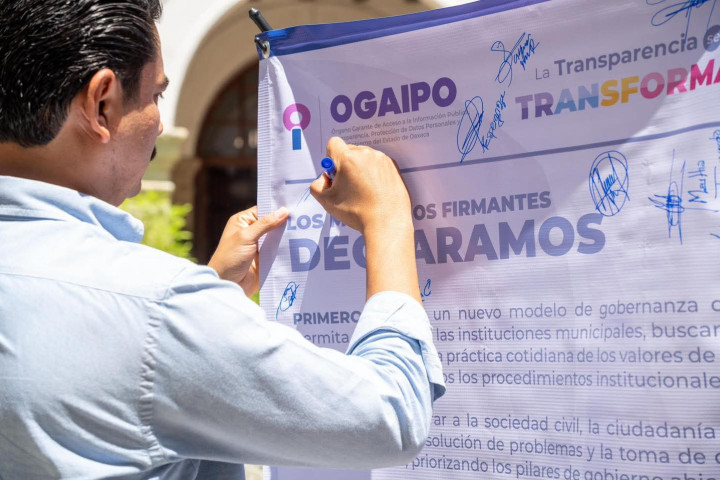 Oaxaca de Juárez da un paso firme hacia la transparencia: se firma la Declaratoria de Municipio Abierto