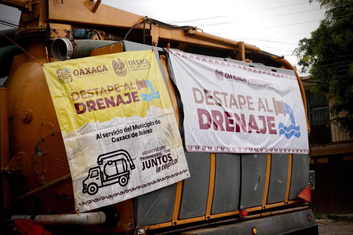 Municipio de Oaxaca de Juárez restablece más de 9 mil metros de drenaje en colonias y agencias de la capital