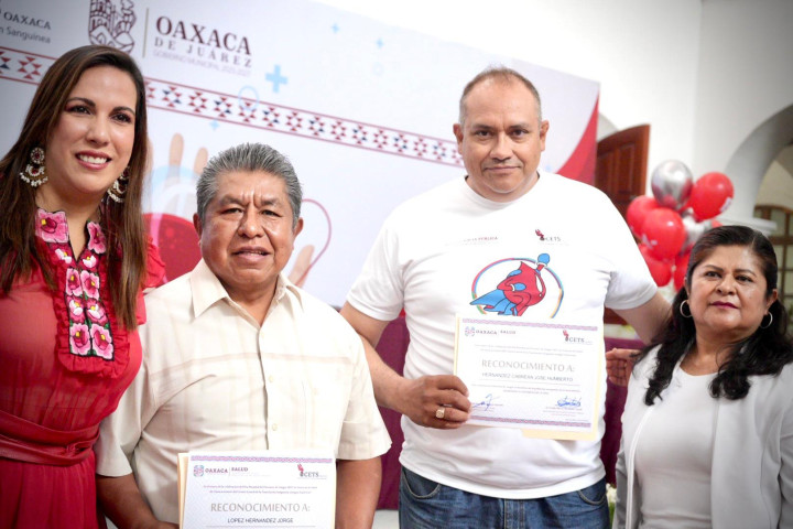 Reconocen a donantes voluntarios por salvar vidas en Oaxaca de Juárez