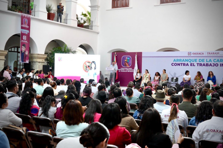 Oaxaca de Juárez reafirma su compromiso con la niñez en la Caravana para Erradicar el Trabajo Infantil