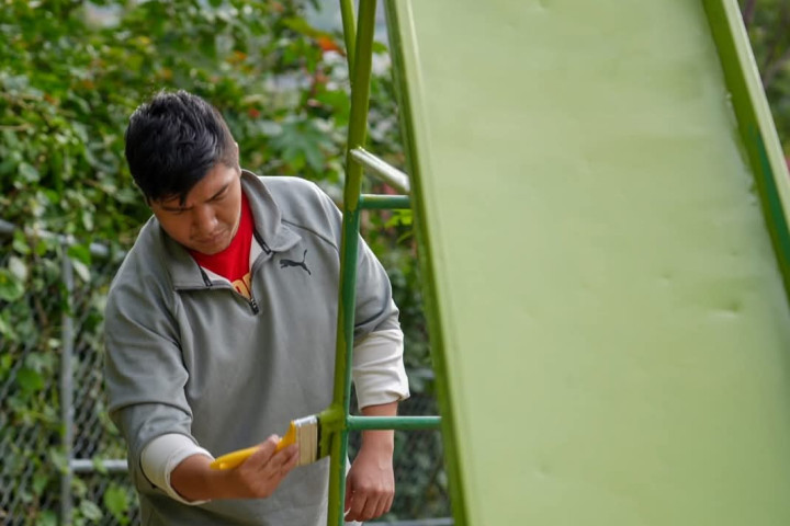 Tequio vecinal en Santa Rosa Panzacola fortalece la construcción de una ciudad limpia y segura