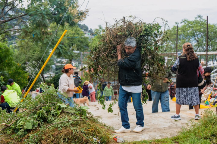 Vecinas y vecinos rescatan espacios públicos en la colonia Bugambilias