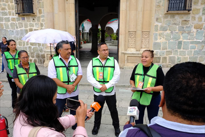Participación activa en el Segundo Simulacro Nacional 2025 en el Palacio Municipal de Oaxaca de Juárez