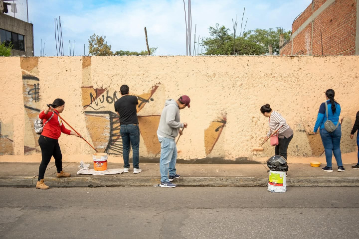 Vecinas y vecinos del Exmarquesado transforman su barrio con el Tequio Vecinal