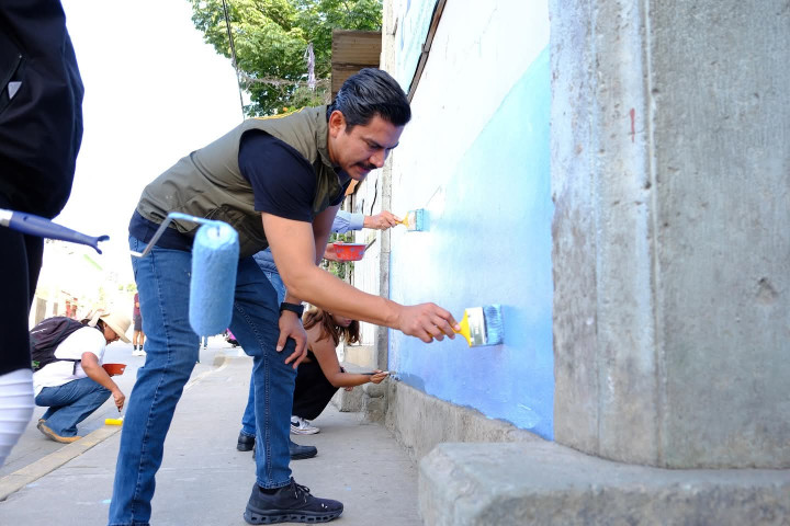 Vecinas y vecinos del Exmarquesado transforman su barrio con el Tequio Vecinal