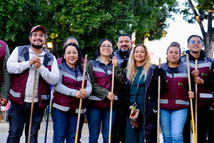 Con Tequio Vecinal refuerzan acciones para mantener limpia la capital durante la temporada decembrina